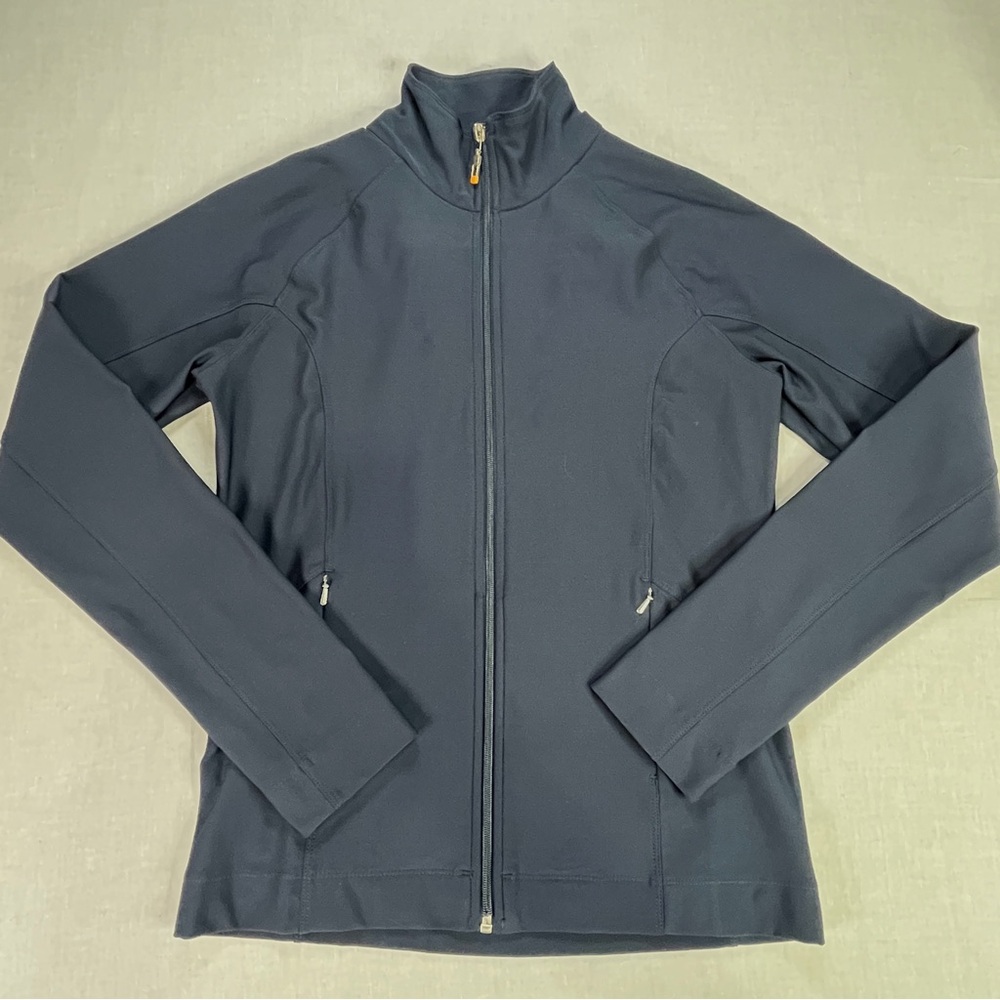 Lucy Jacket Navy Blue Women’s Small Full Zip Long Sleeve Lucytech Activewear EUC